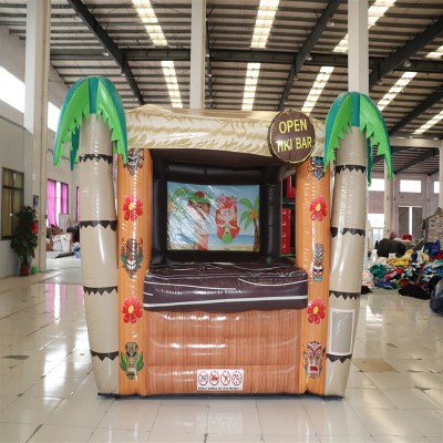 Beach Party Inflatable Tiki Bar Exhibition Serving Inflatable Pub Tent