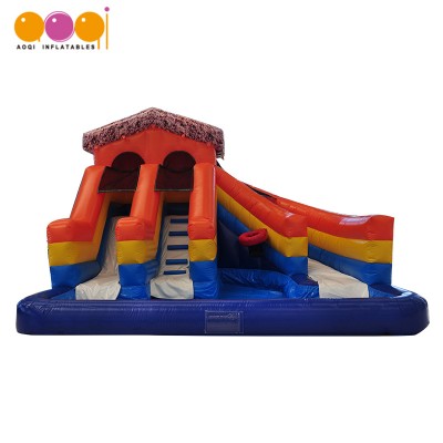 Garden Used PVC Inflatable Water Slide with Ball