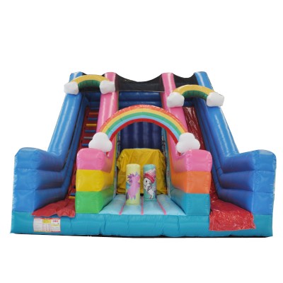 Rainbow Unicorn Inflatable Slide for Kid