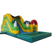 AOQI Design Commercial Inflatable Bounce House With Dry slide