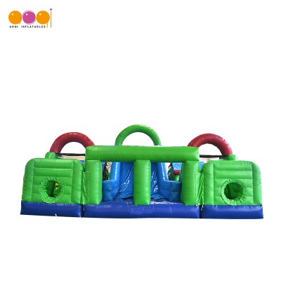 AOQI inflatable products inflatable bouncer obstacle jump sports trampoline for sale