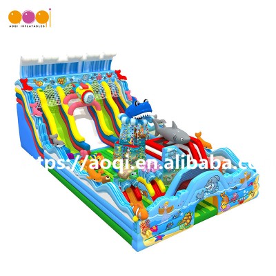 China suppliers inflatable products manufacturer giant ocean fun city inflatable playground children inflatable playland