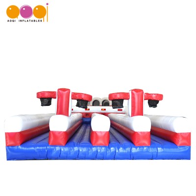 Playground equipment interactive games inflatable bungee jump for sale