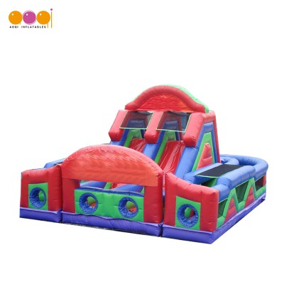 Commercial use inflatable amusement park 0.55mm pvc tarpaulin fun city for children