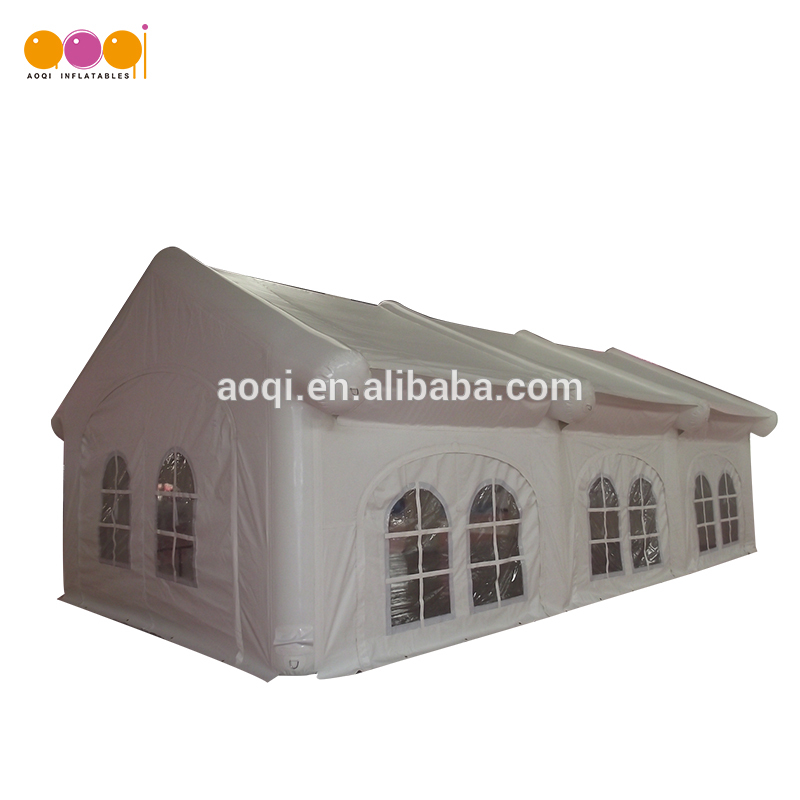 Commercial use outdoor sealed inflatable white house tent for wedding