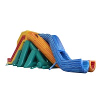 AOQI Design Advertising Giant Inflatable Double Dry Slide For Adults