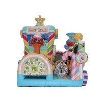 AOQI Factory Inflatable Tumpy Candy Castle PlayHouse For Sale