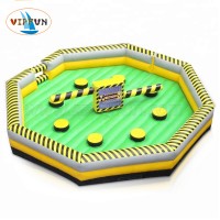 Fun inflatable wipeout game inflatable sweeper game