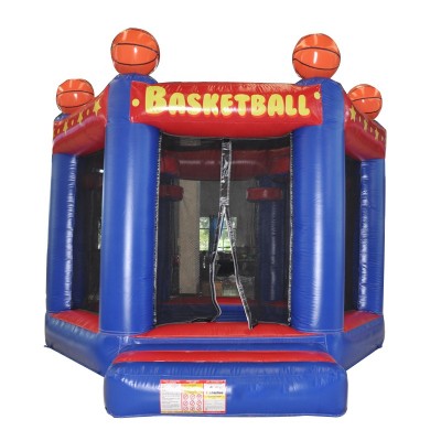 Basketball Bouncer Inflatable Jumping House Basketball Toss Game